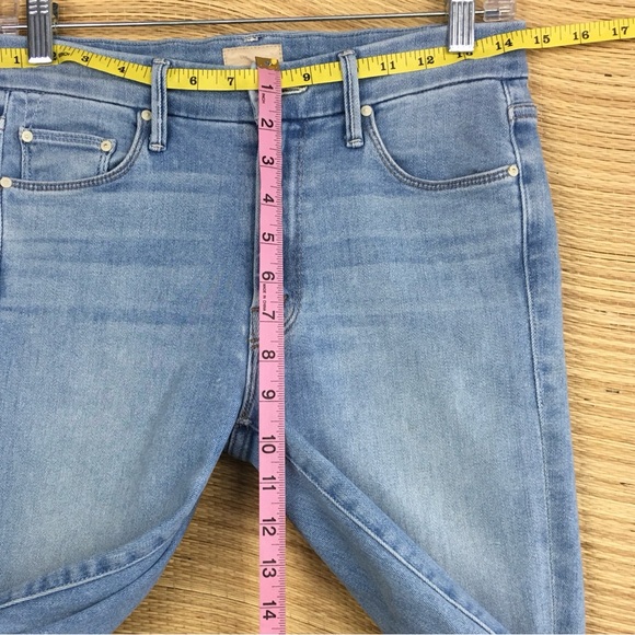 MOTHER The Looker Crop High-Rise Jeans in Swimming Pool Sunday Size 26 - Picture 11 of 16